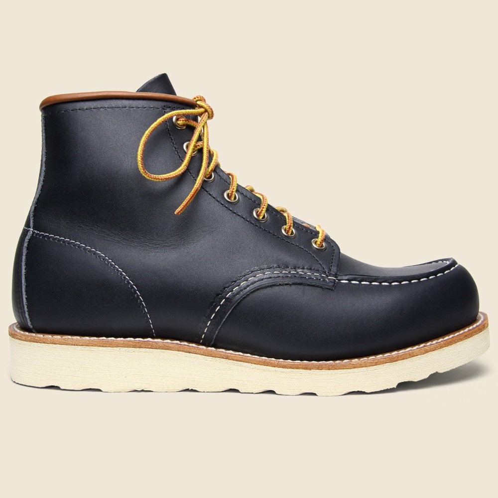 Red Wing 8859 Moc Toe boots dark navy portage